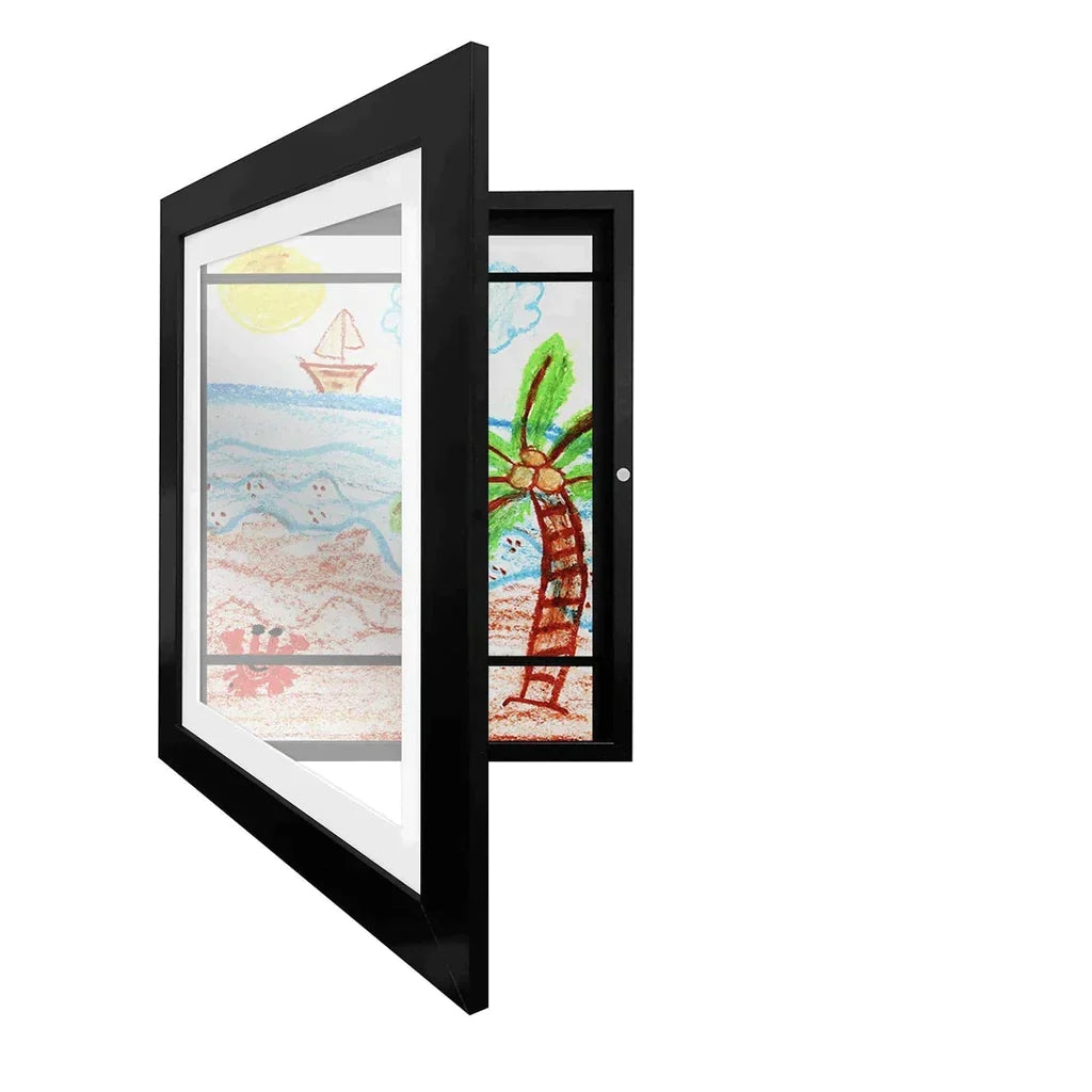 GalleryEase – Resin Frame with Hinged Front Panel and Protective Cover