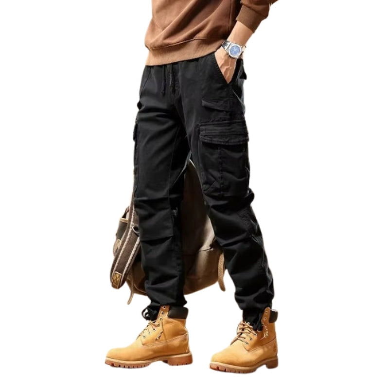 Bruce – Relaxed Fit Cargo Pants with Adjustable Waistband and Multi-Pocket Design