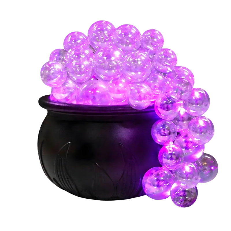 MysticBrew – Bubbling cauldron with LED lights for Halloween decoration