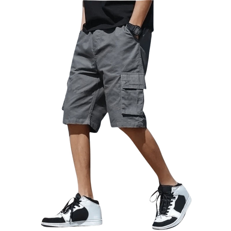 Lucas – Modern Casual Cargo Shorts with Adjustable Waist and Multiple Pockets