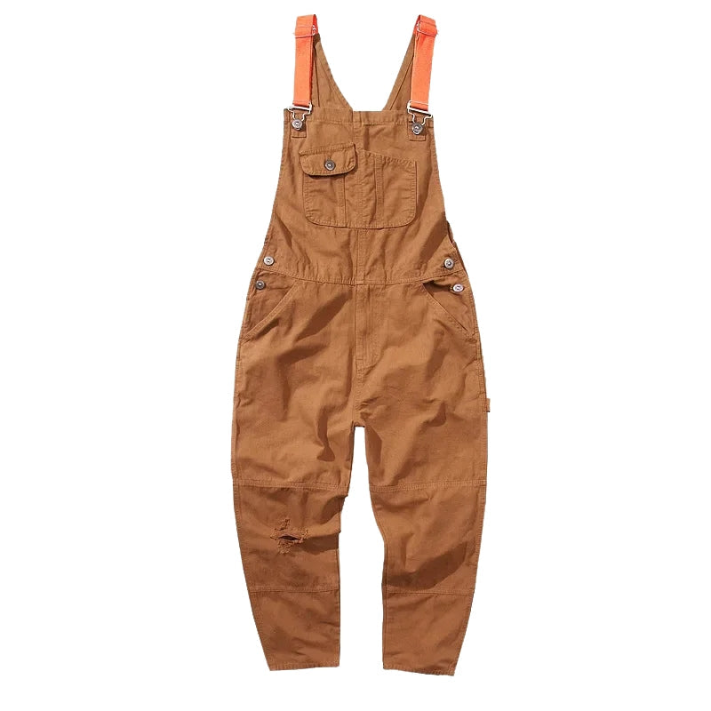 MasonCraft – Loose-Fit Dungarees with Adjustable Straps and Utility Pockets