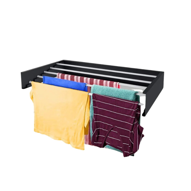 DryNest – Wall-Mounted Collapsible Drying Rack with Multiple Rods