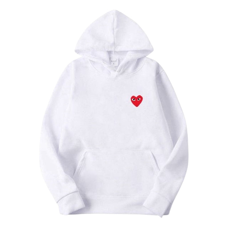 Noah – Long Sleeve Hoodie with Embroidered Heart Accent