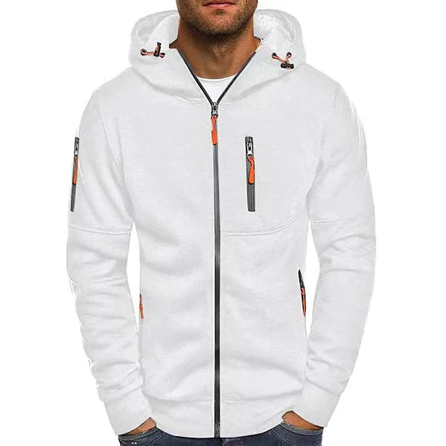 Max – Full-Zip Hoodie with Adjustable Hood and Zipper Pockets