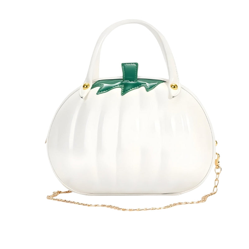 Zerina – Pumpkin-Shaped Handbag with Zipper and Adjustable Strap