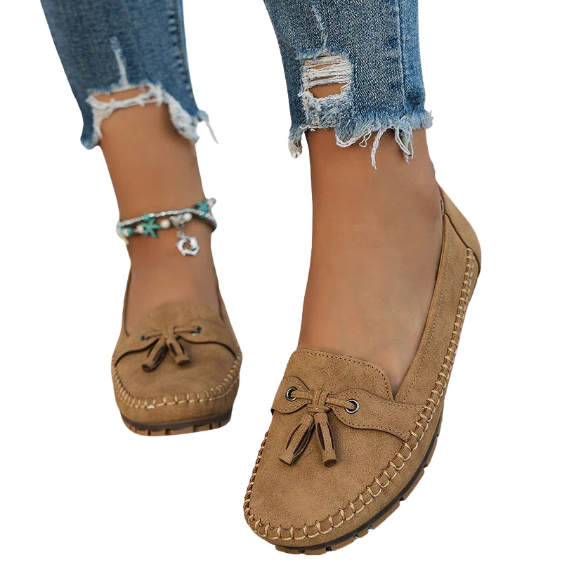 Carla – Flats sole shoes with Round Toe