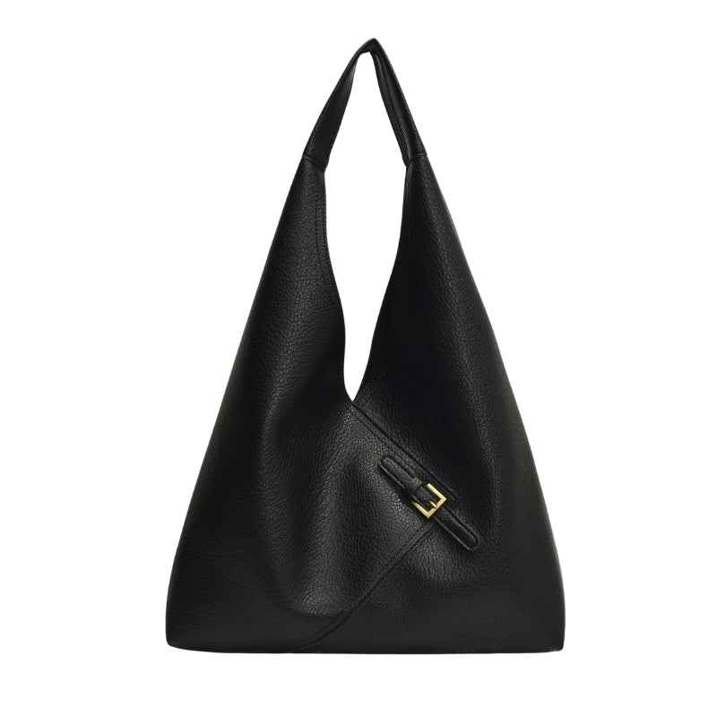 Noelia - PU Leather Shoulder Bag with Classic Design and Buckle Closure