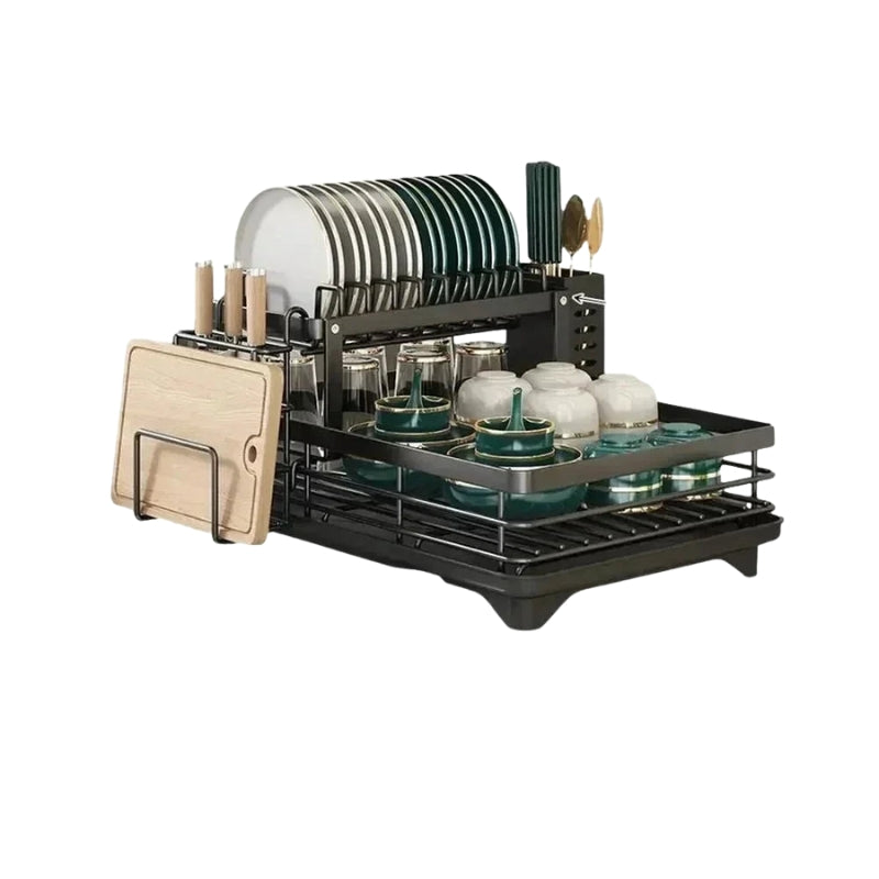 SinkMate – Adjustable Dish Drainer with Removable Drip Tray and Steel Frame