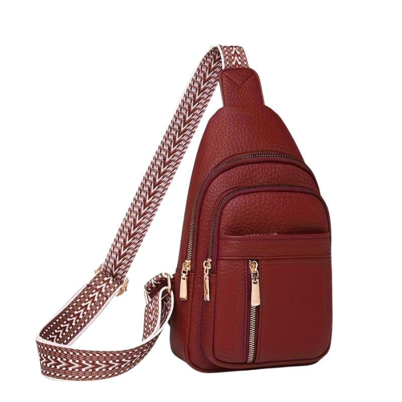 Sylvara – Crossbody Bag with Wide Adjustable Strap and Multiple Zippered Pockets