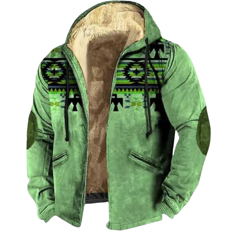 Stefan – Long Sleeve Hooded Jacket with Zipper and Pockets