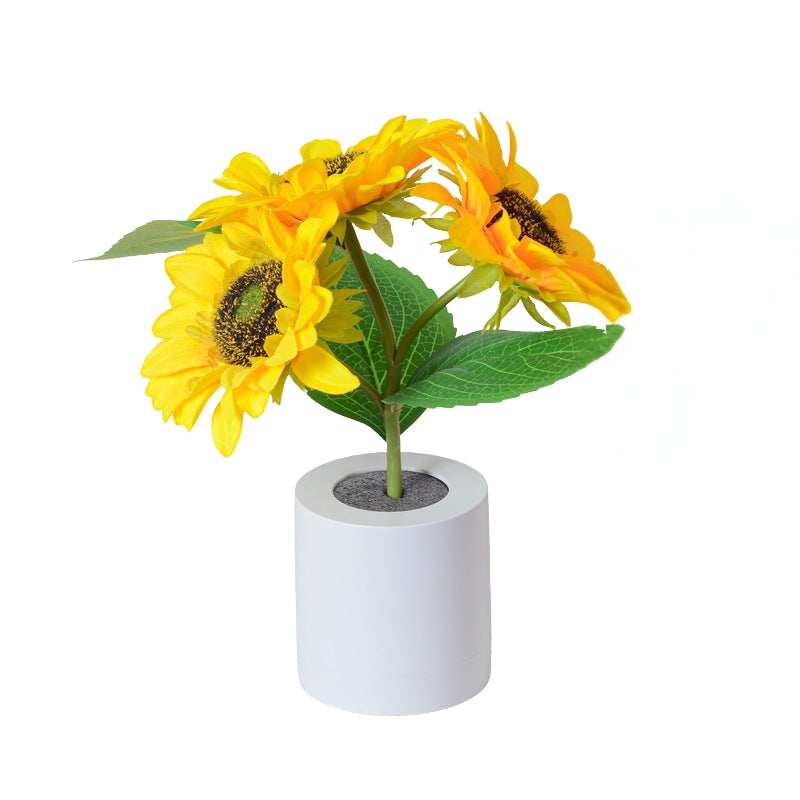 SunPetal – USB Rechargeable Sunflower LED Night Light with Compact Design