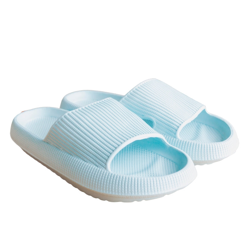 Lina – Open Slippers with Thick Flat Sole and Lightweight Design