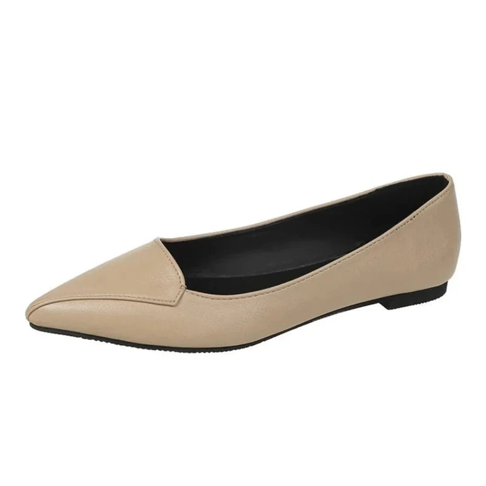 Mila – Pointed Toe Flats with Slip-On Design
