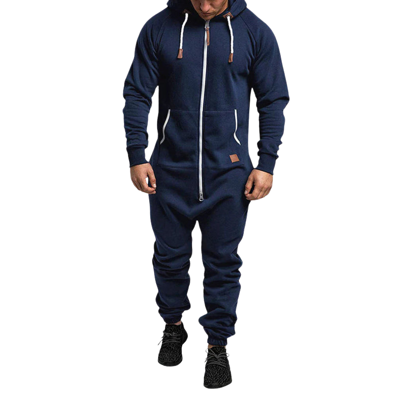 Ethan – Hooded Jumpsuit with Zipper and Pockets for Ultimate Comfort