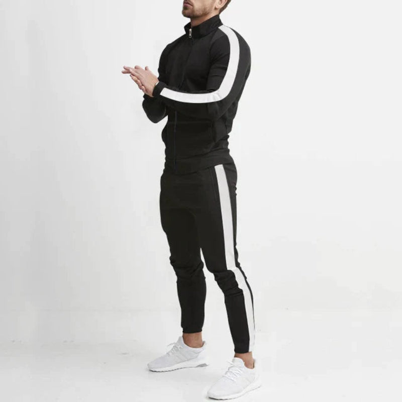 Darnell - Polyester Tracksuit With Stripe Detailing
