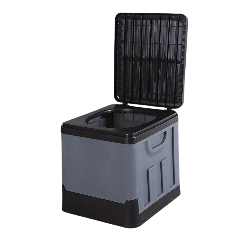 GoComfort – Portable Folding Toilet with Collapsible Odor-Reducing Storage