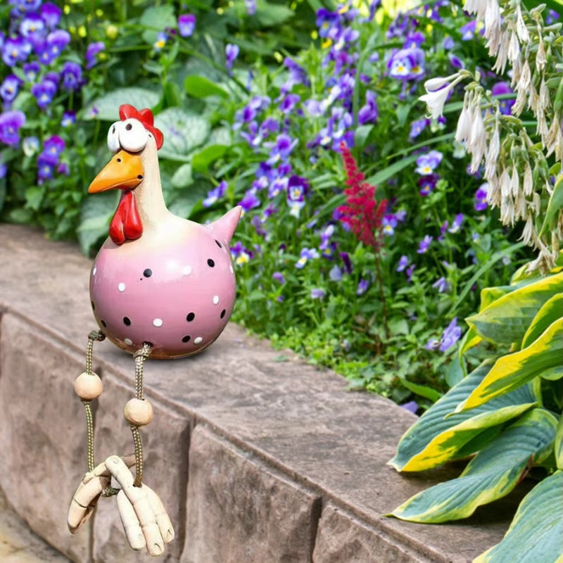 ChickCharm – Decorative Garden Chicken Statues with Waterproof Design