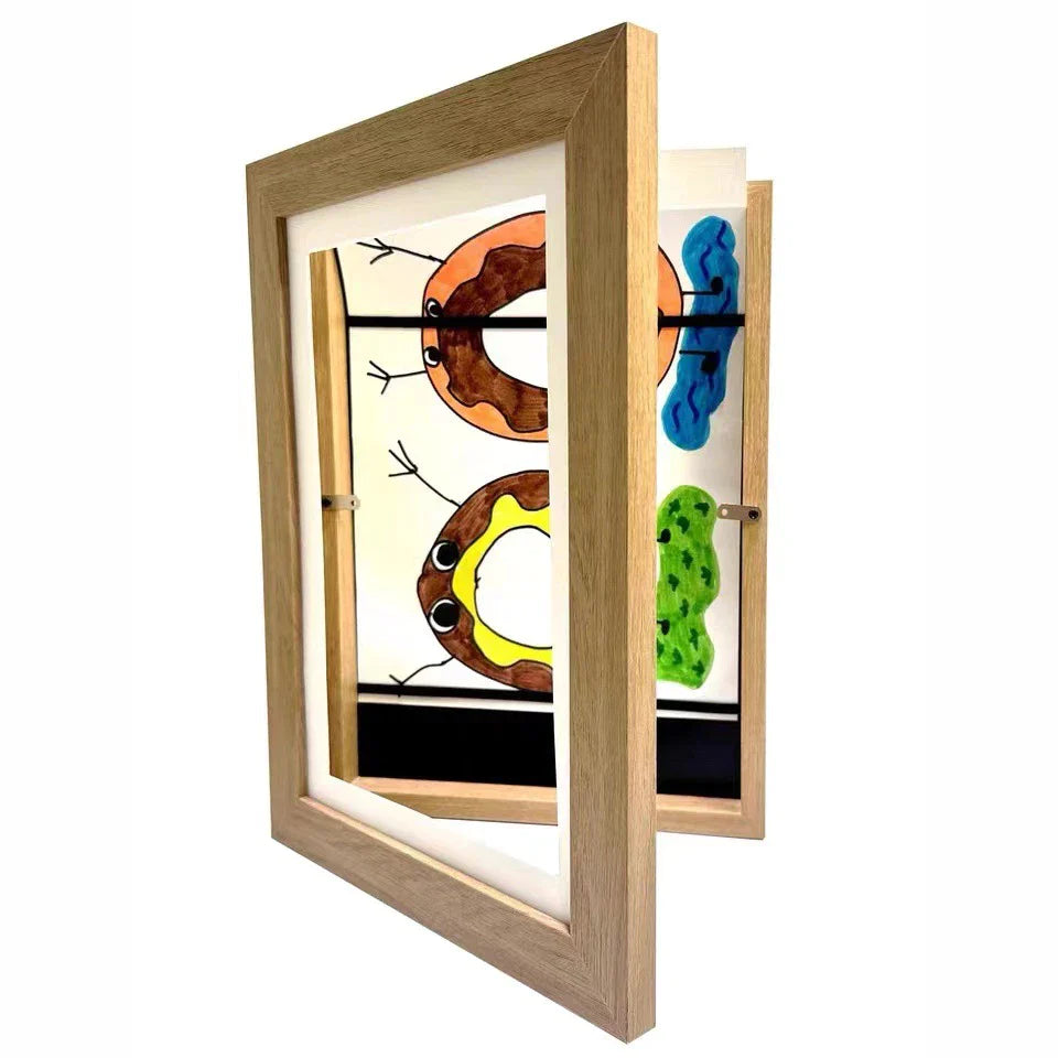 GalleryEase – Resin Frame with Hinged Front Panel and Protective Cover