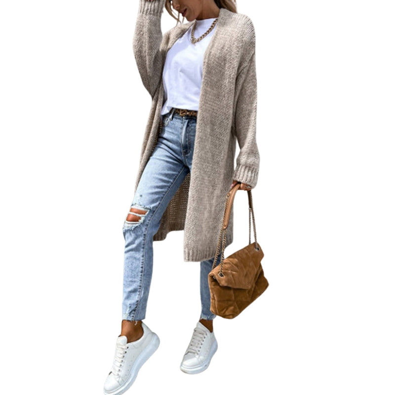 Hanna – Loose Fit Knitted Cardigan with Long Sleeves