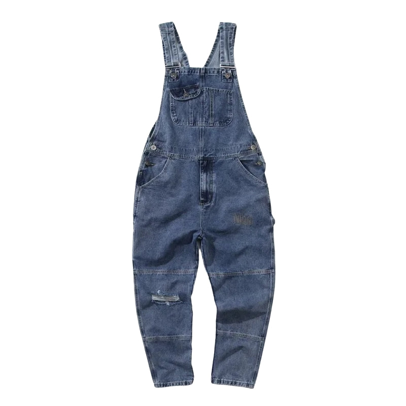 MasonCraft – Loose-Fit Dungarees with Adjustable Straps and Utility Pockets