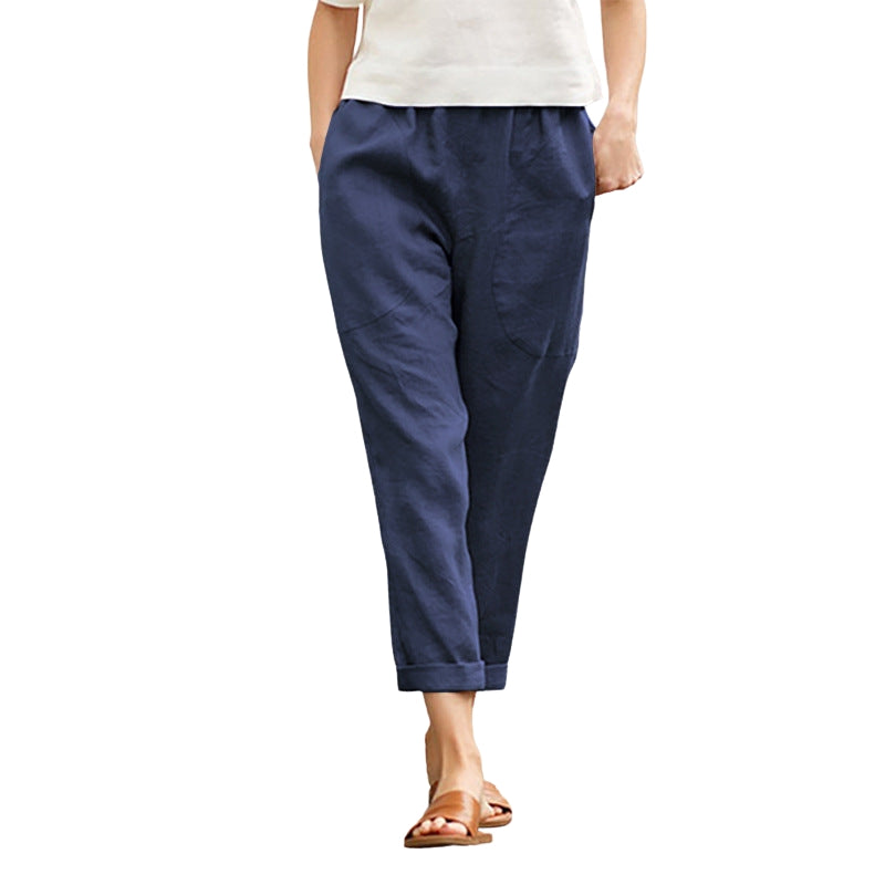 Isabella – Relaxed Straight-Leg Women’s Pants with Functional Side Pockets