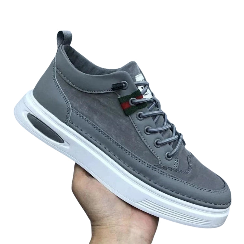 Caleb – Lace-Up Sneakers with Knitted Upper and Round Toe