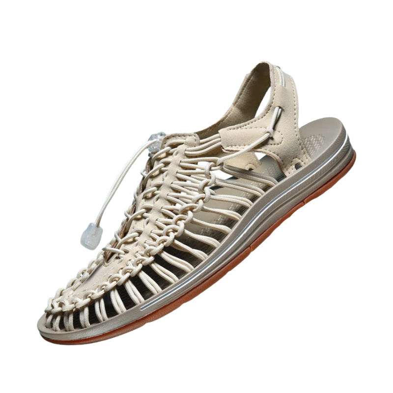 Adrian – Shoes with Woven Upper and Adjustable Ankle Strap