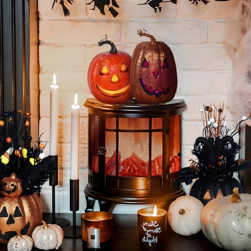 DecoHarvest - Halloween Pumpkin Decoration With Seasonal Detailing