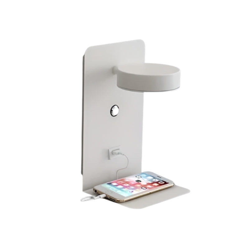 DazzleShelf – Minimalist Rechargeable Night Light with Shelf and USB Charging Port
