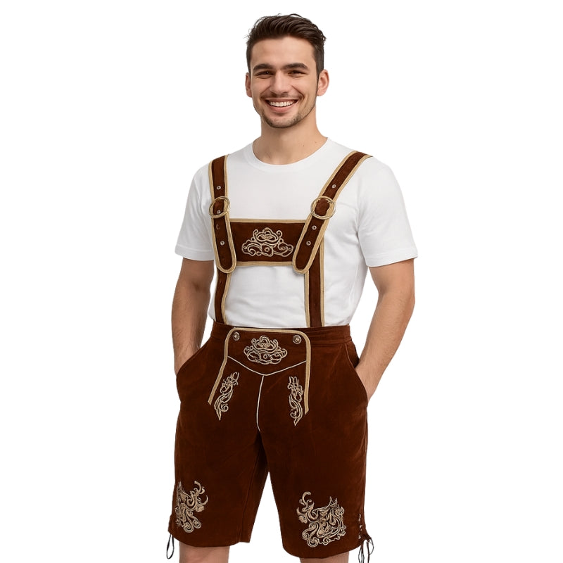 Nicholas – Traditional Lederhosen with Adjustable Straps
