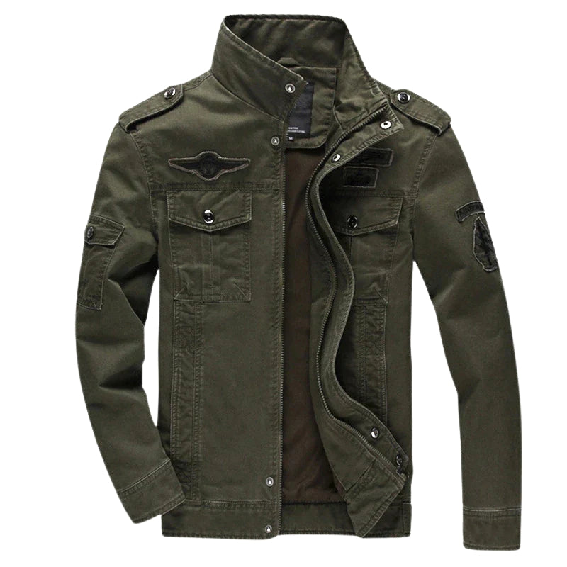 Rafael – Long Sleeve Zip-Up Jacket with Multiple Pockets