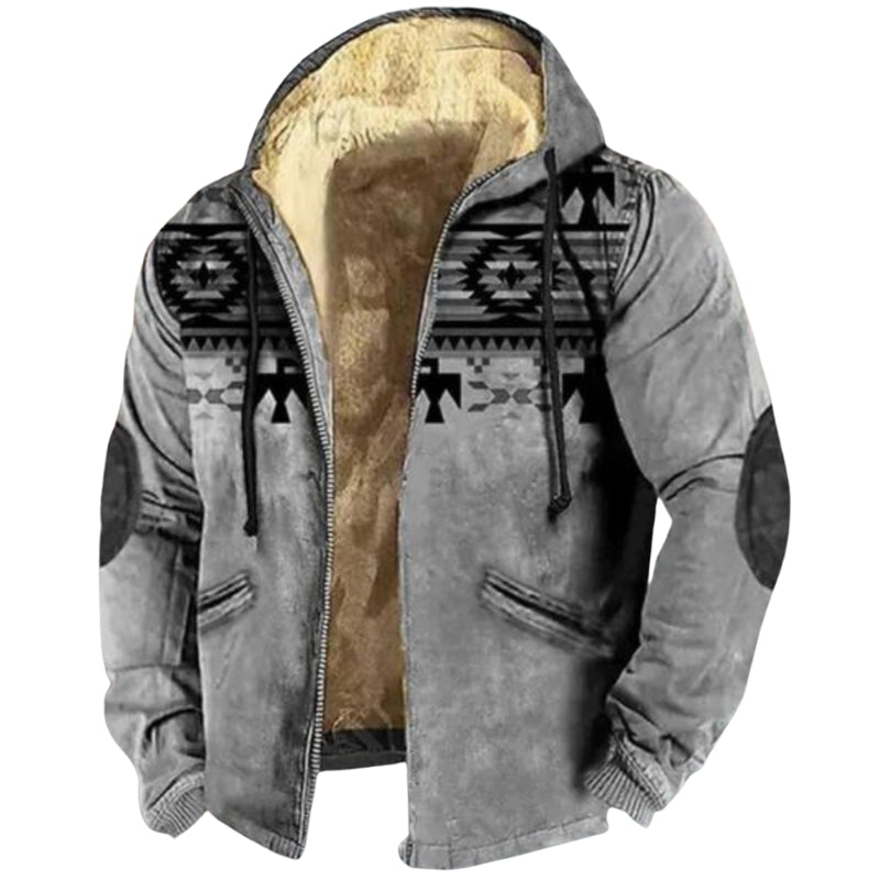 Stefan – Long Sleeve Hooded Jacket with Zipper and Pockets
