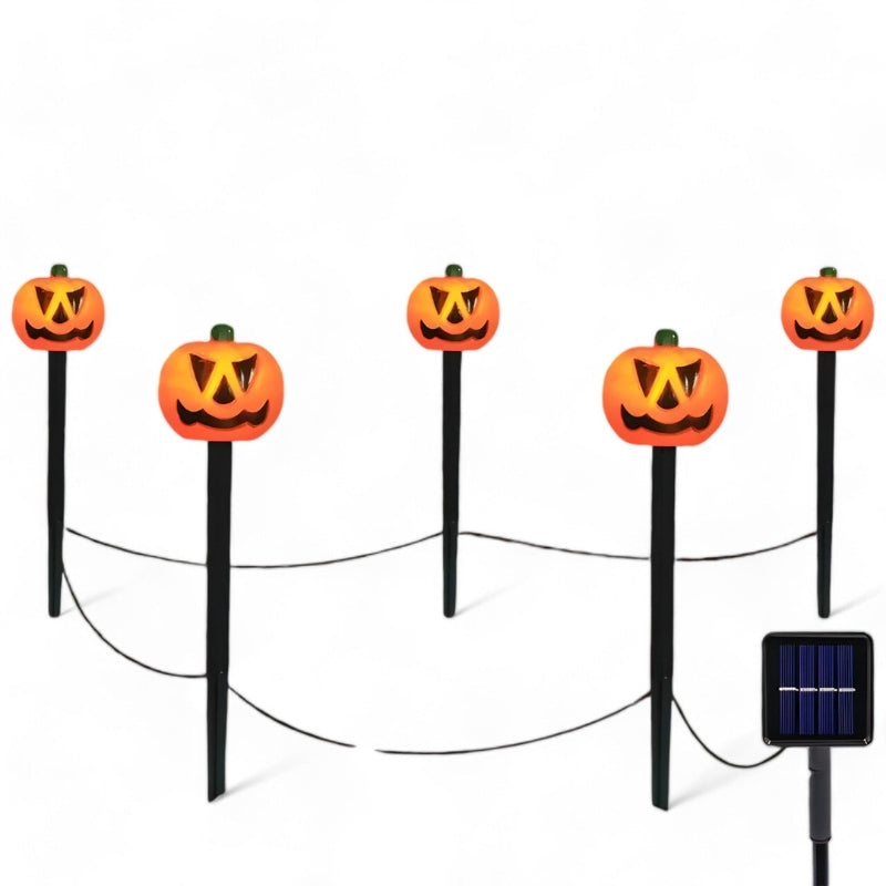SolPump – Solar Halloween Pumpkin Lights Set for Outdoor Use