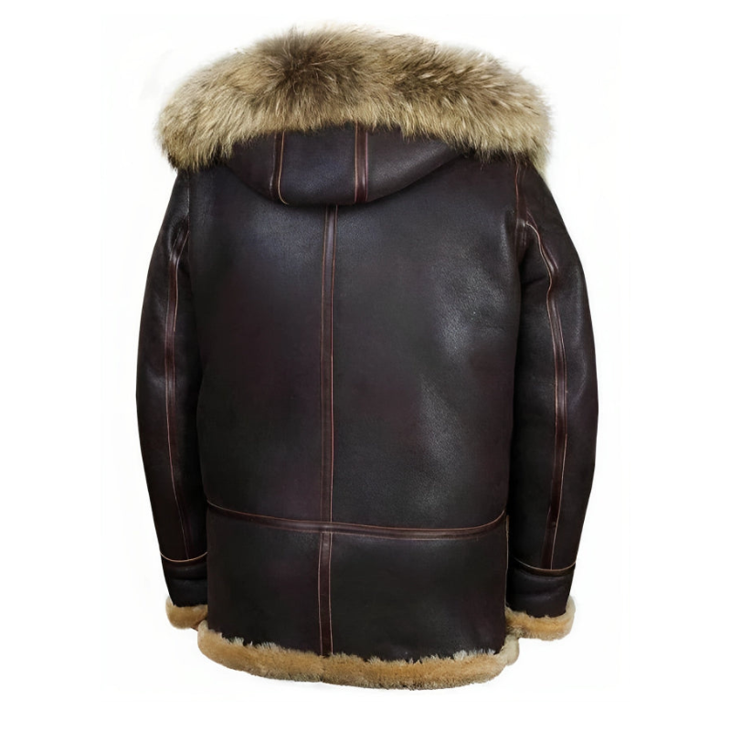 Javero – Sheepskin Jacket With Collar and Front Zip