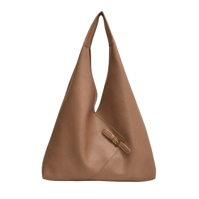 Noelia - PU Leather Shoulder Bag with Classic Design and Buckle Closure