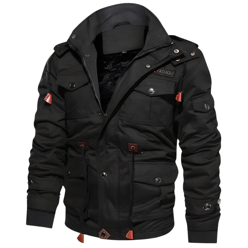 Adrian – Long Sleeve Jacket with Adjustable Waist and Pockets