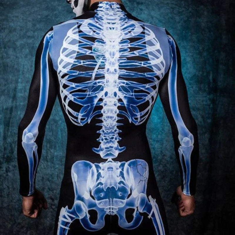 BoneFlex – Skeleton Bodysuit with X-Ray Print and Concealed Zipper