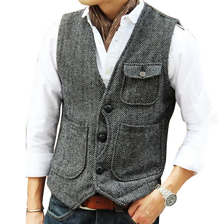 Daniel – Single-Breasted Cashmere Waistcoat