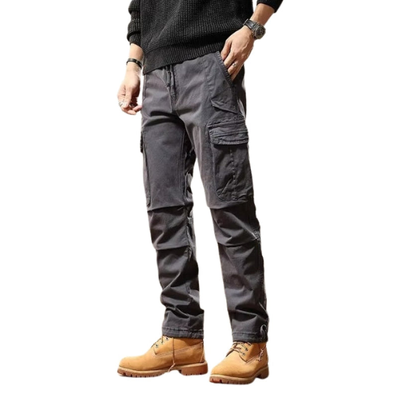 Bruce – Relaxed Fit Cargo Pants with Adjustable Waistband and Multi-Pocket Design