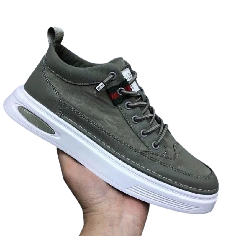 Caleb – Lace-Up Sneakers with Knitted Upper and Round Toe