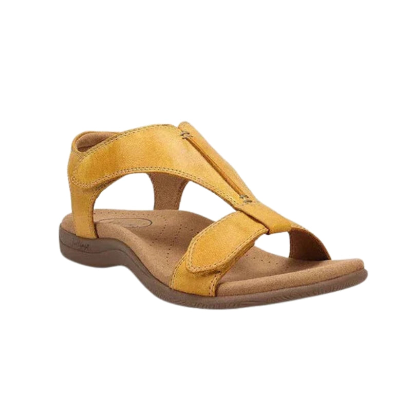 Arlo – Contemporary Open Toe Sandals with Adjustable Velcro Strap