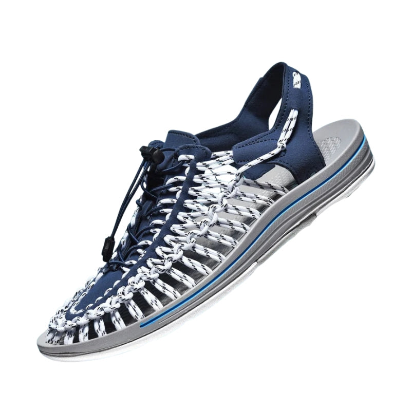 Adrian – Shoes with Woven Upper and Adjustable Ankle Strap