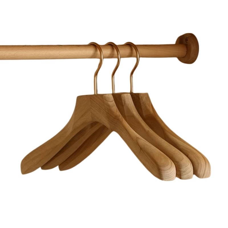 ClosetGuard – Wide Shoulder Wooden Hanger for Garment Care and Organization