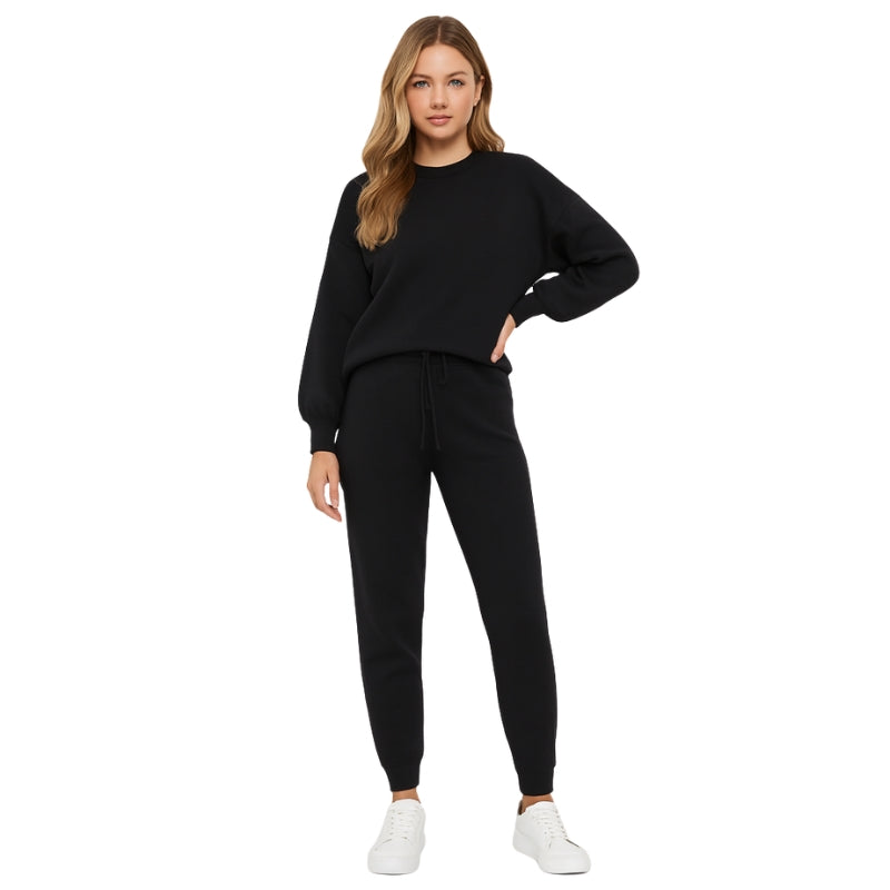 Emery – Two Piece Set with Long Sleeve Top and Jogger Pants
