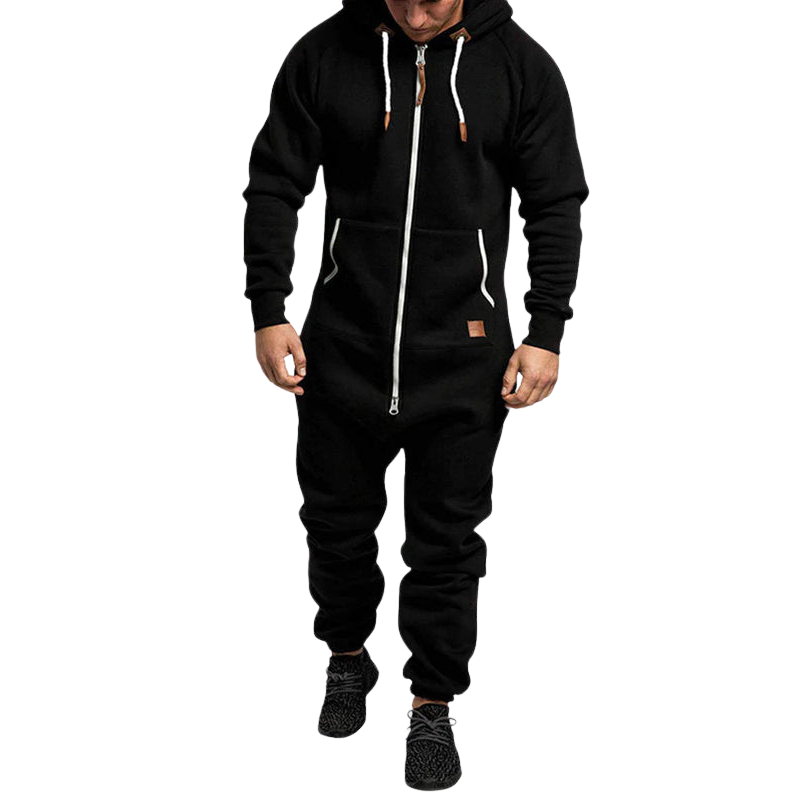 Ethan – Hooded Jumpsuit with Zipper and Pockets for Ultimate Comfort