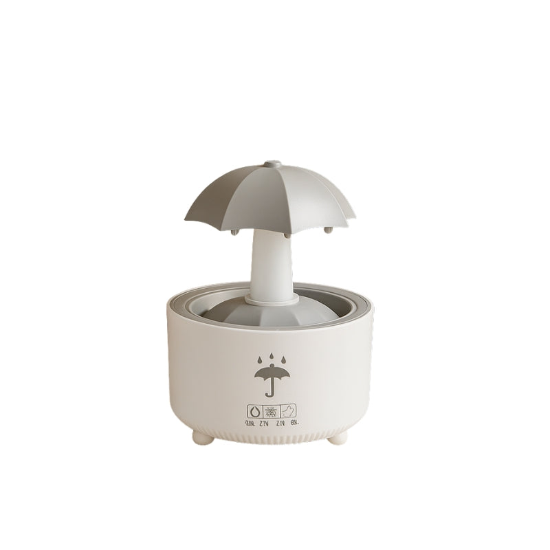AquaGlow – Rotating Umbrella Humidifier with Colored Night Lights