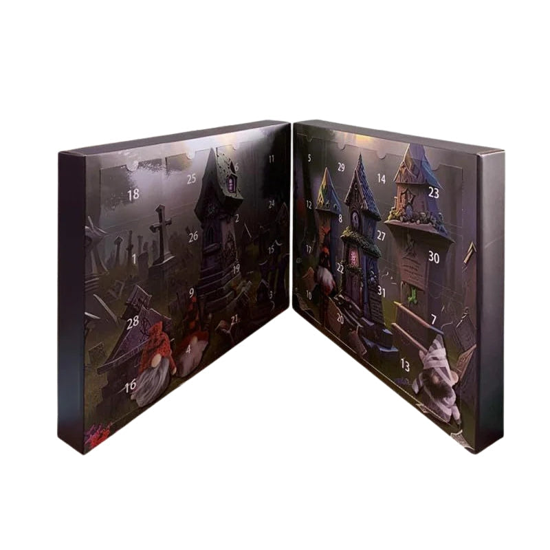 GnomeHaunt – 31-Day Halloween Countdown Calendar with Surprise Plush Gnomes