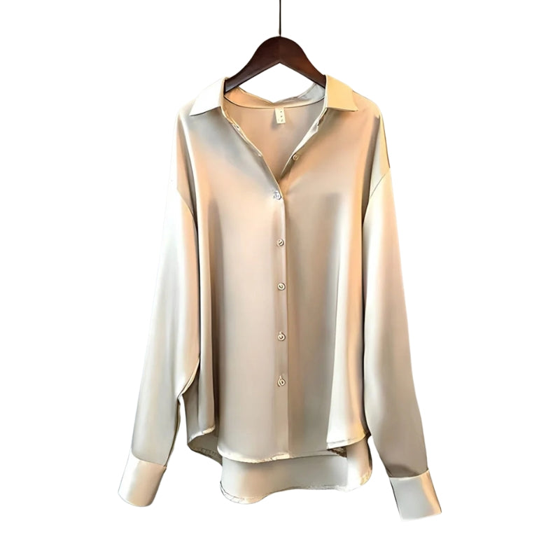 Selvia – Elegant Button Down Shirt With Long Sleeves and Comfortable Fit