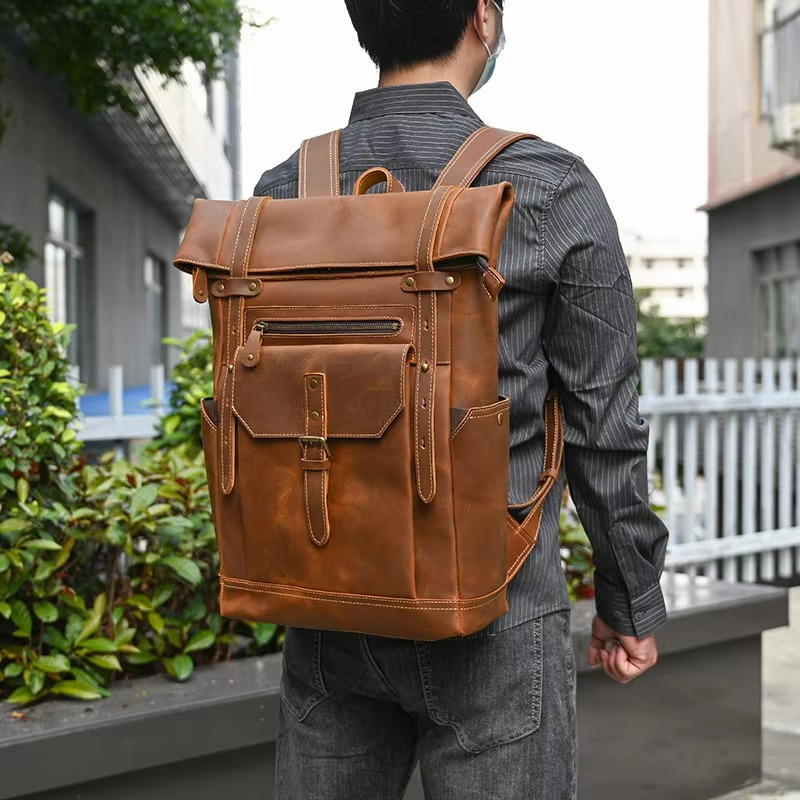 Bradley Backpack with Adjustable Shoulder Strap and Multiple Zippered Pockets