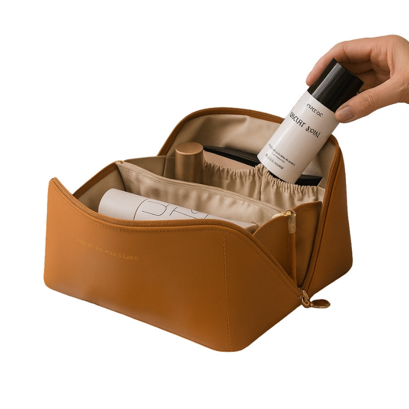 StashEase – Large Capacity Cosmetic Bag with Zippered Pockets